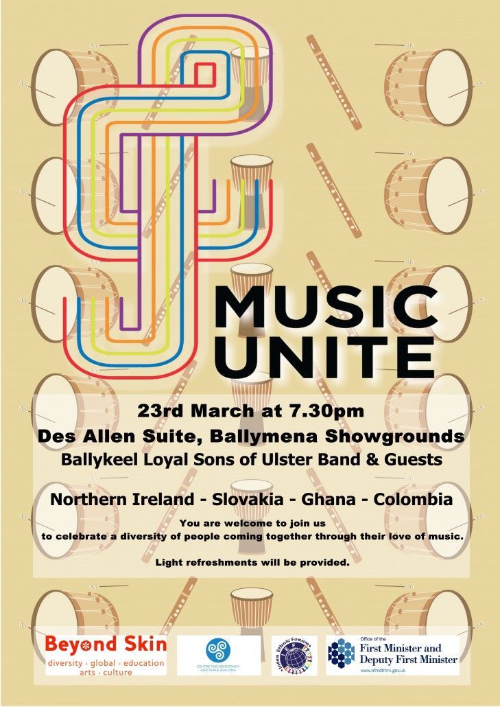 Music Unite 23rd March Flyer