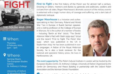 Talk by Roger Moorhouse: First to Fight