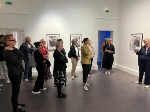 Delegates visit the Take a Breath exhibition at IMMA.